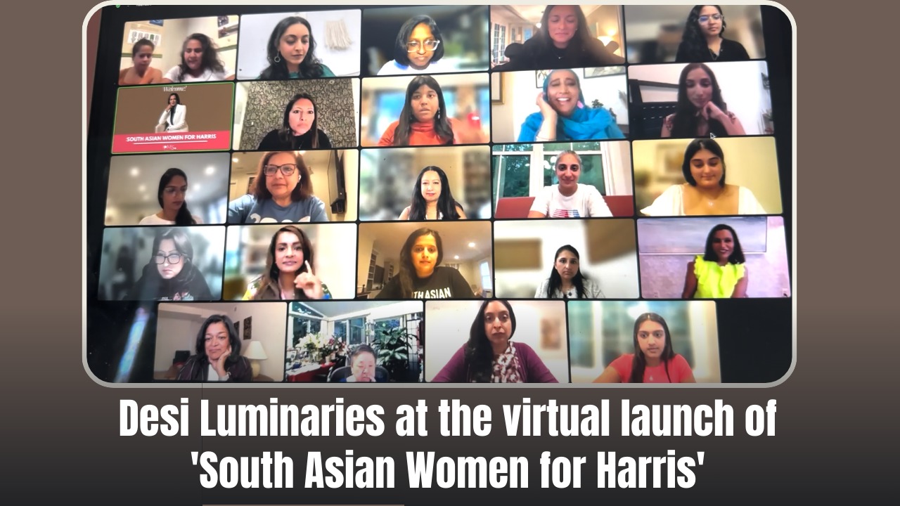Desi Luminaries at the virtual launch of 'South Asian Women for Harris' 